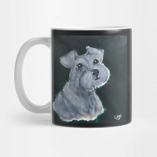 Miniature Schnauzer, Acrylic Painting Mug